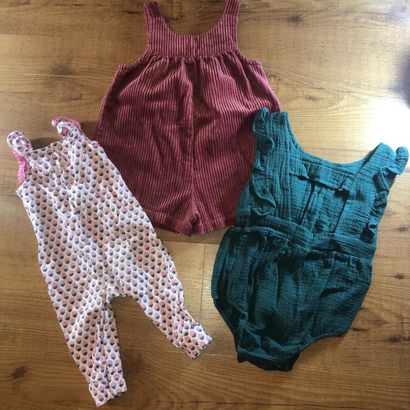 6-18 Month Overall Bundle Bare Basic, Gymboree, Carter - Picture 2 of 3